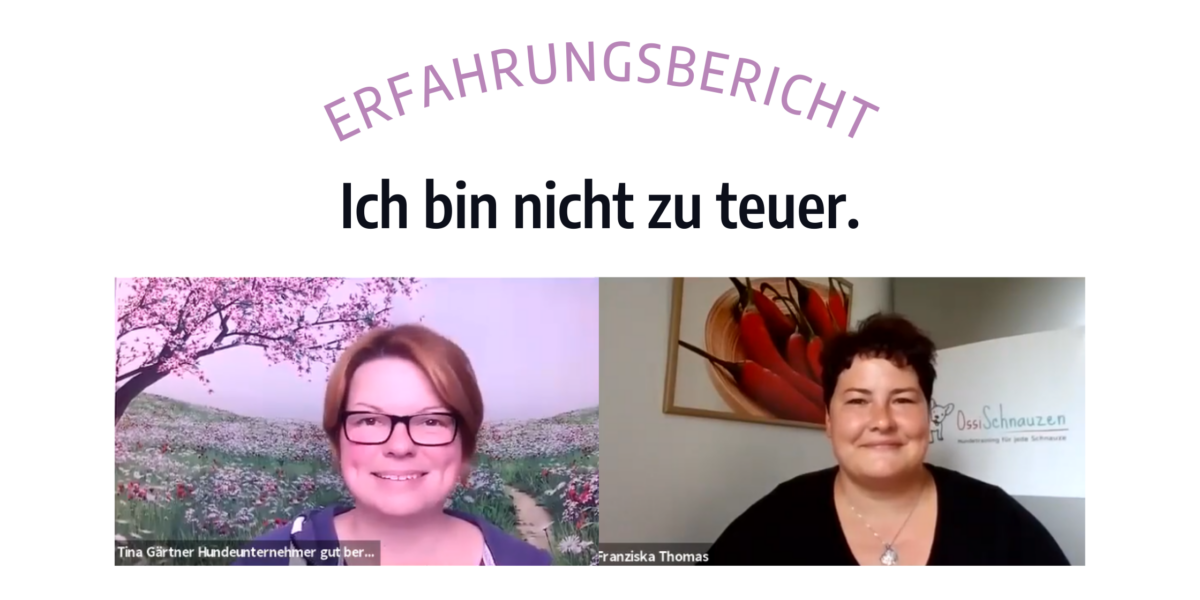 Franzi Ich bin nicht zu teuer